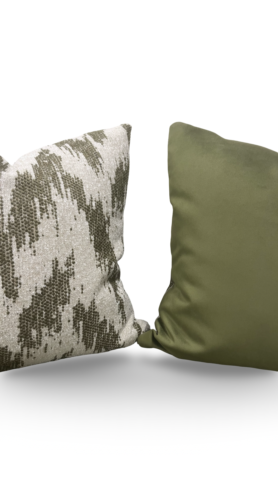 Decorative Pillow Zibar Elm 20x20" Knife Edge Cover by Villa Nova