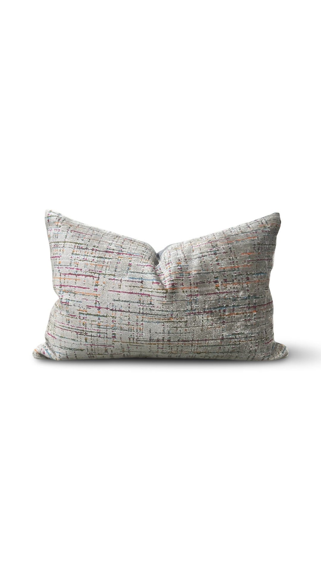 Santo Multi 12x18" Knife Edge Decorative Lumbar Pillow