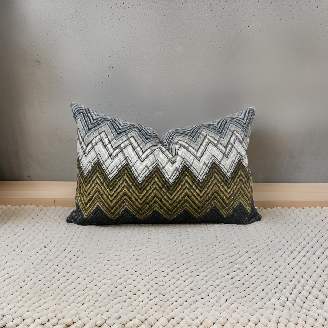 Zenith Muscovado 12x18" Knife Edge Decorative Lumbar Pillow