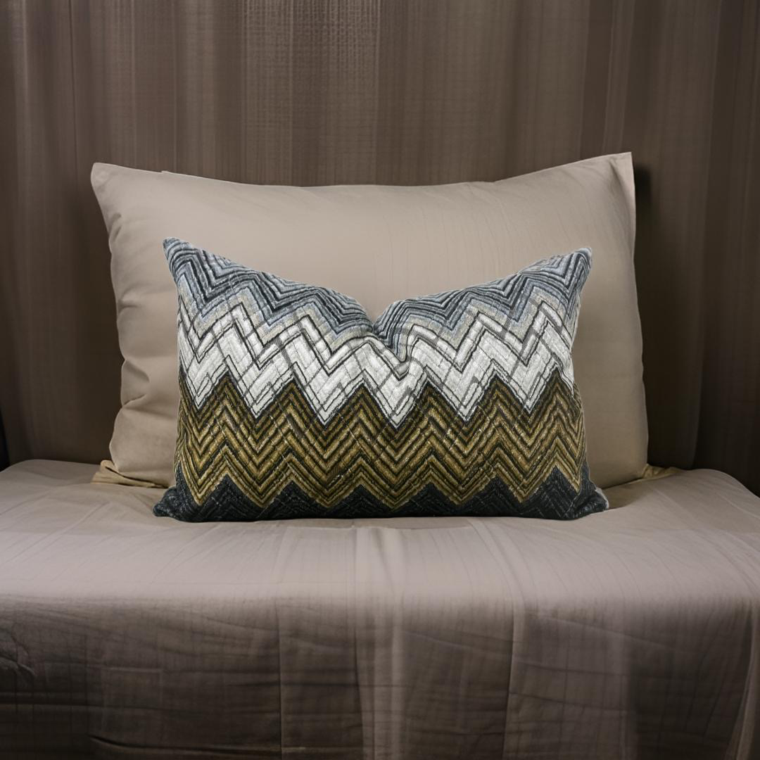 Zenith Muscovado 12x18" Knife Edge Decorative Lumbar Pillow