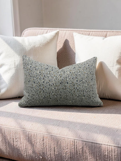 Lumbar Pillow Tanira Jadeite 12x18" Knife Edge Cover