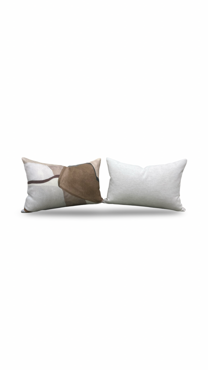 Lumbar Pillow Figura Ashlar 12x18" Knife Edge Cover