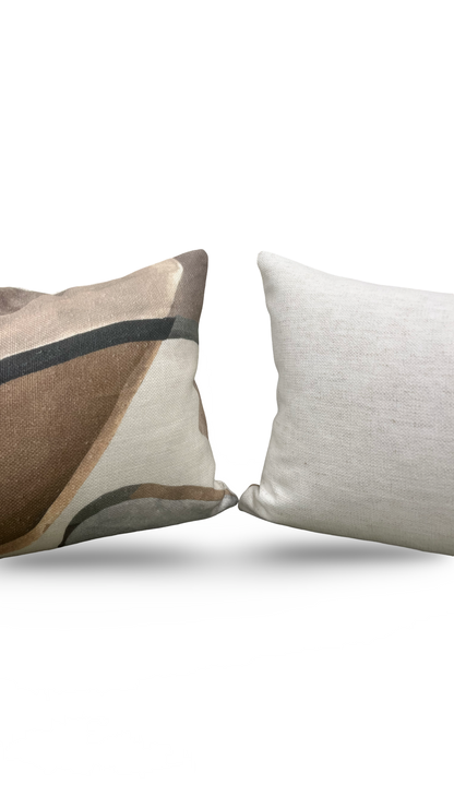 Lumbar Pillow Figura Ashlar 12x18" Knife Edge Cover