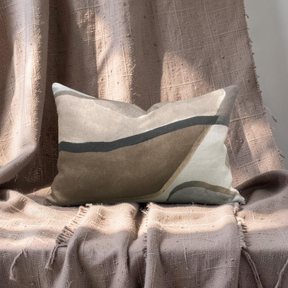Lumbar Pillow Figura Ashlar 12x18" Knife Edge Cover