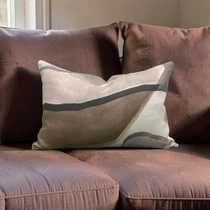Lumbar Pillow Figura Ashlar 12x18" Knife Edge Cover