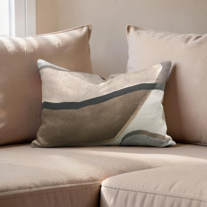 Lumbar Pillow Figura Ashlar 12x18" Knife Edge Cover