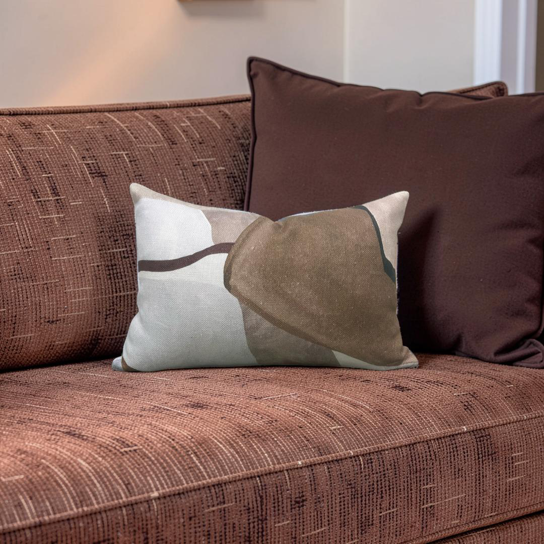 Lumbar Pillow Figura Ashlar 12x18" Knife Edge Cover