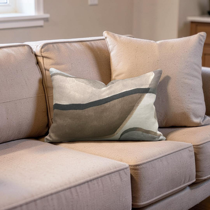 Lumbar Pillow Figura Ashlar 12x18" Knife Edge Cover