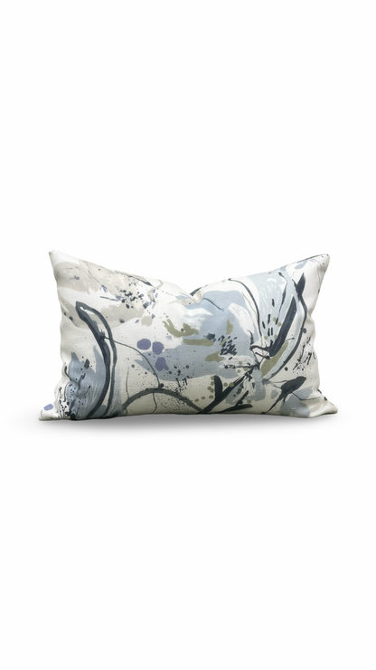 Artesia Ink 12X18" Knife Edge Decorative Lumbar Pillow