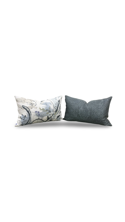 Artesia Ink 12X18" Knife Edge Decorative Lumbar Pillow