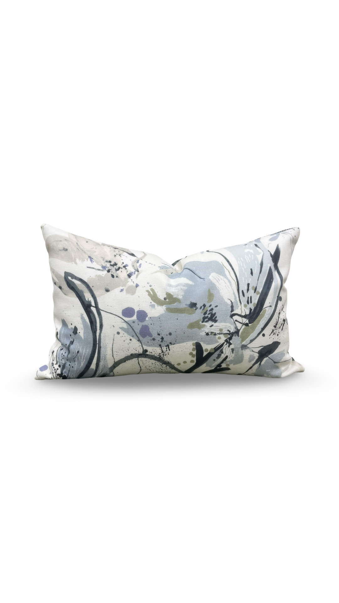 Artesia Ink 12X18" Knife Edge Decorative Lumbar Pillow