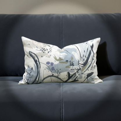 Artesia Ink 12X18" Knife Edge Decorative Lumbar Pillow