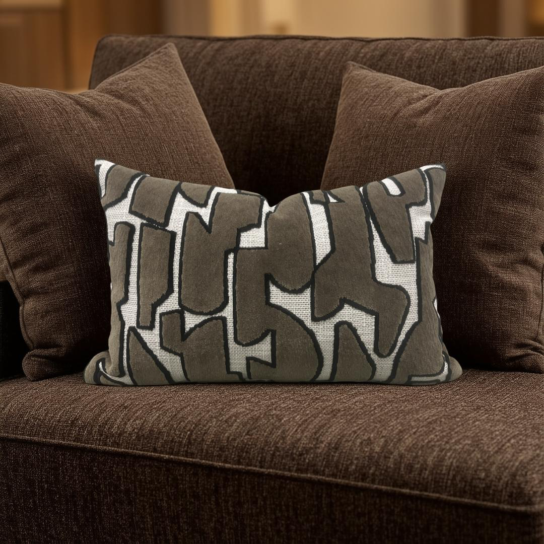 Lumbar Pillow Serac Elm 12x18" Knife Edge Cover