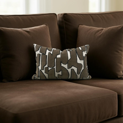 Lumbar Pillow Serac Elm 12x18" Knife Edge Cover