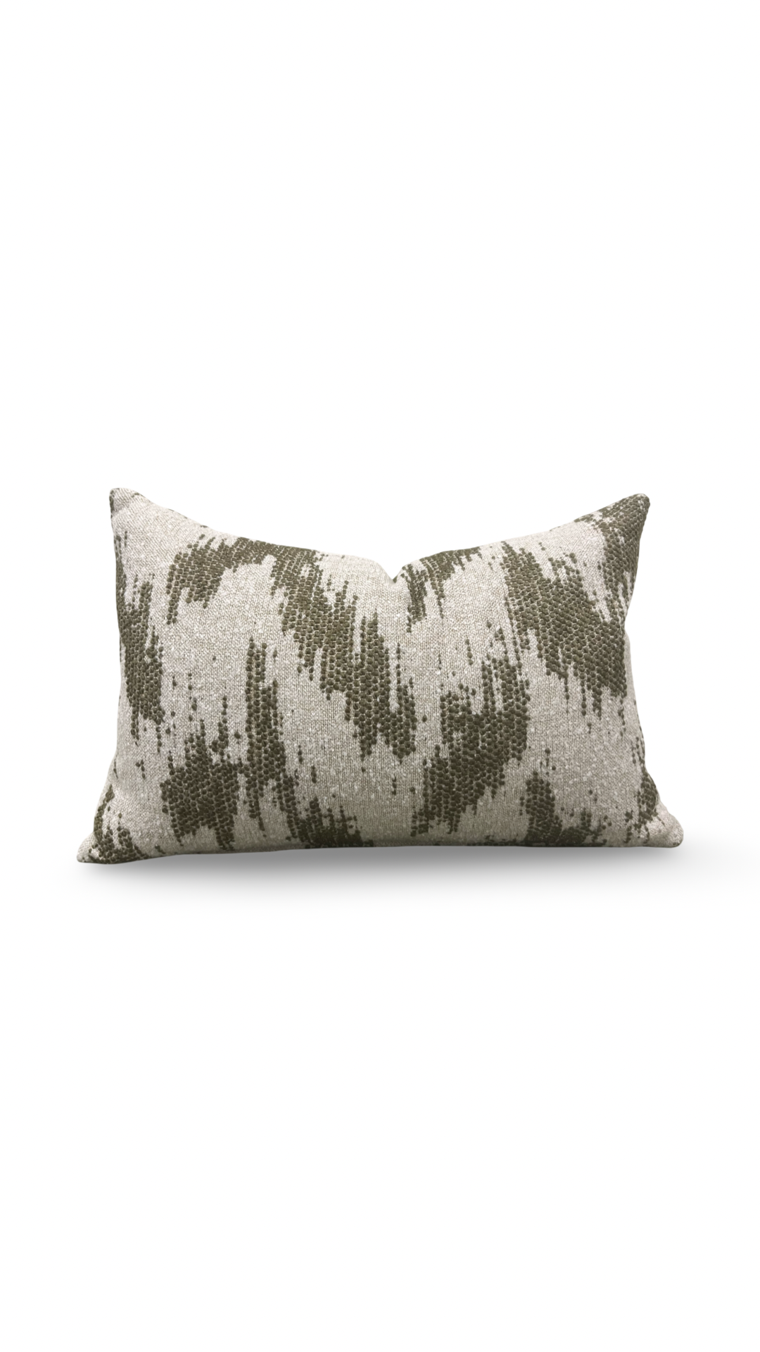 Lumbar Pillow Zibar Elm 12x18" Knife Edge Cover by Villa Nova