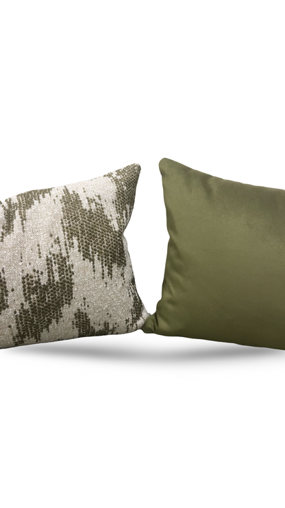 Lumbar Pillow Zibar Elm 12x18" Knife Edge Cover by Villa Nova