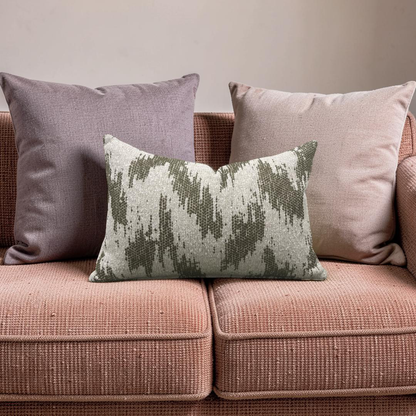 Lumbar Pillow Zibar Elm 12x18" Knife Edge Cover by Villa Nova