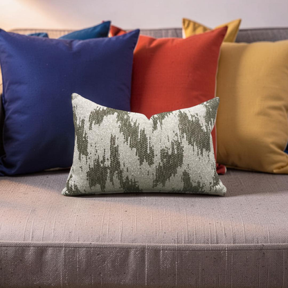 Lumbar Pillow Zibar Elm 12x18" Knife Edge Cover by Villa Nova