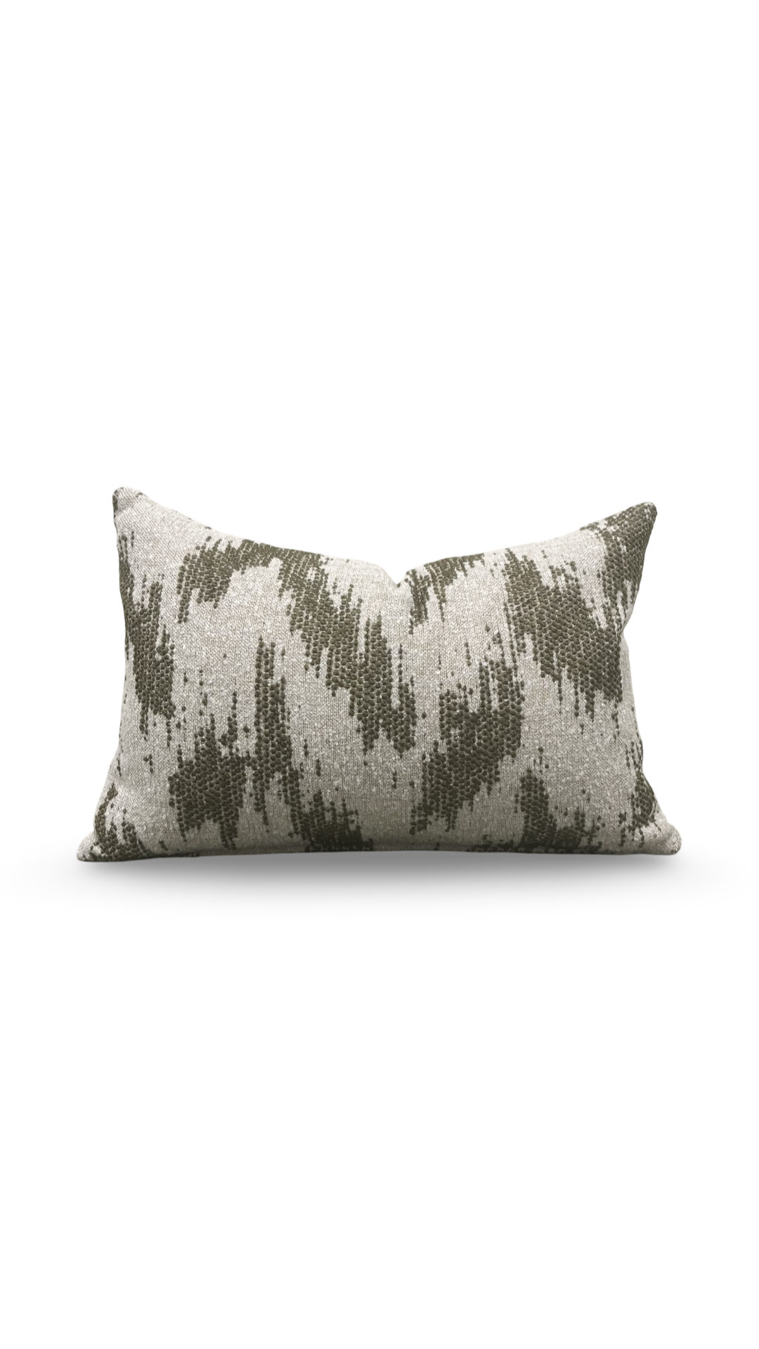 Lumbar Pillow Zibar Elm 12x18" Knife Edge Cover by Villa Nova