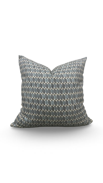 Decorative Pillow Adriatic Green Geometric 18x18" Knife Edge Cover