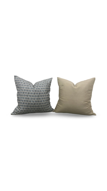 Decorative Pillow Adriatic Green Geometric 18x18" Knife Edge Cover