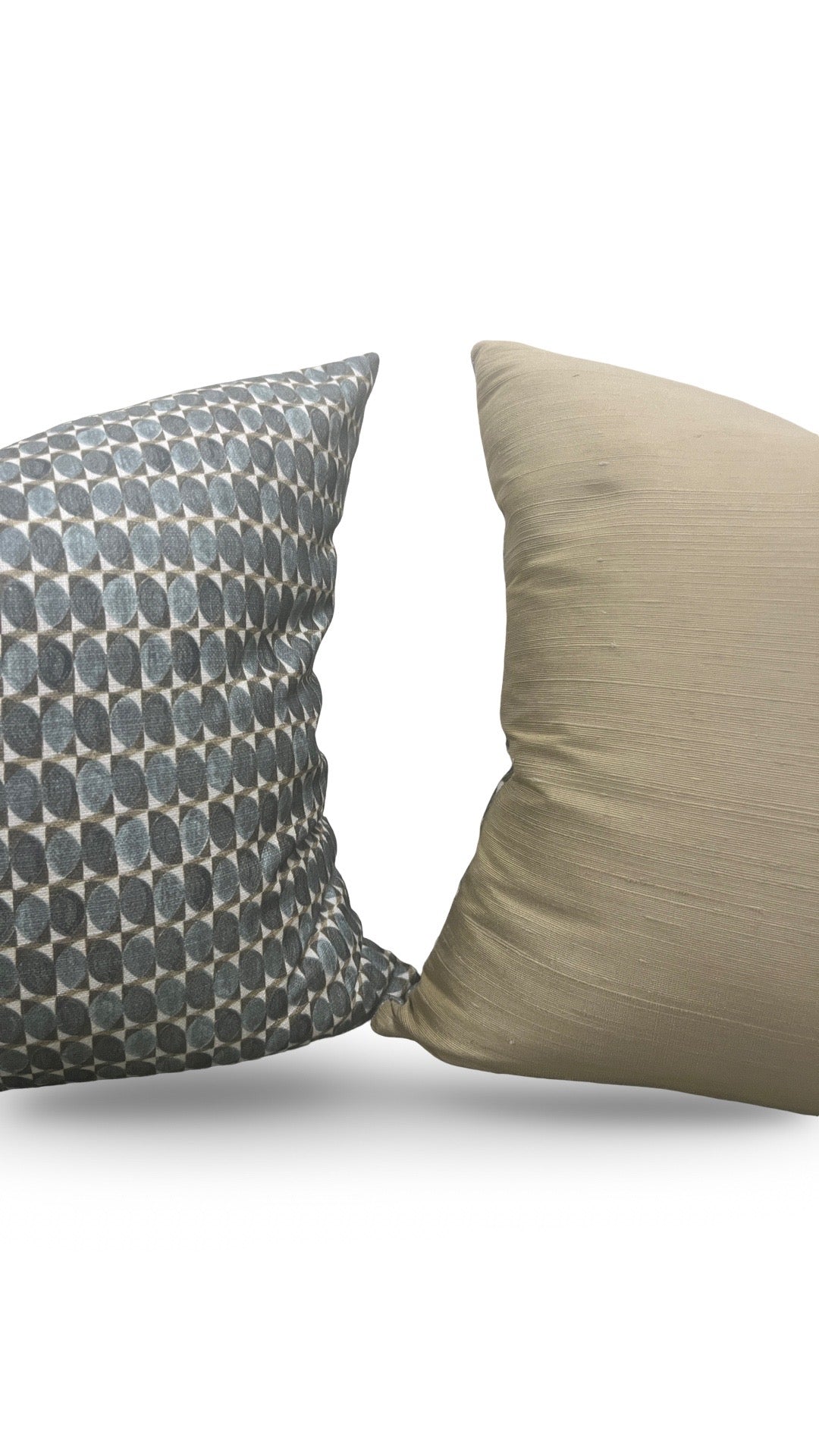 Decorative Pillow Adriatic Green Geometric 18x18" Knife Edge Cover