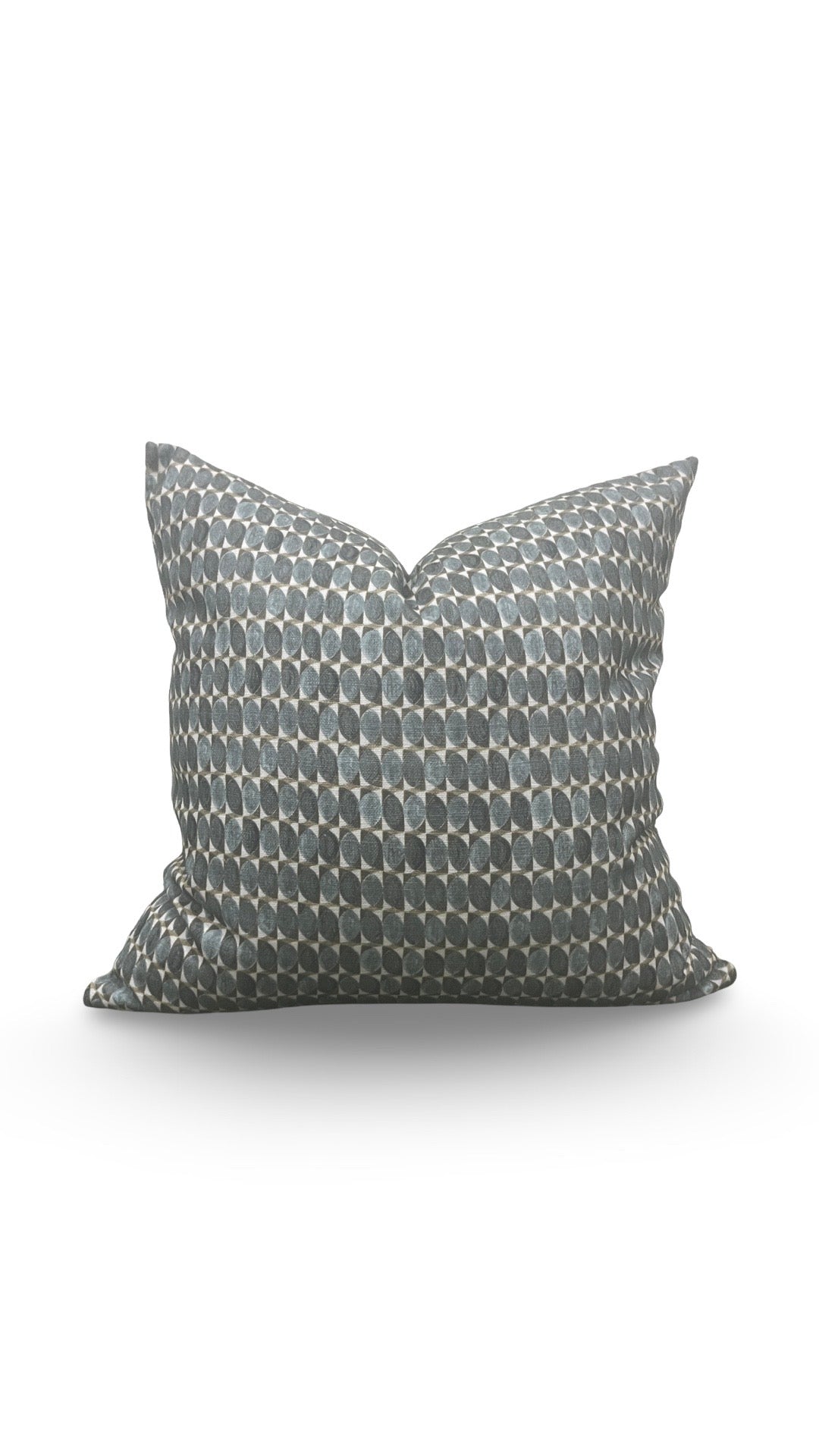 Decorative Pillow Adriatic Green Geometric 18x18" Knife Edge Cover