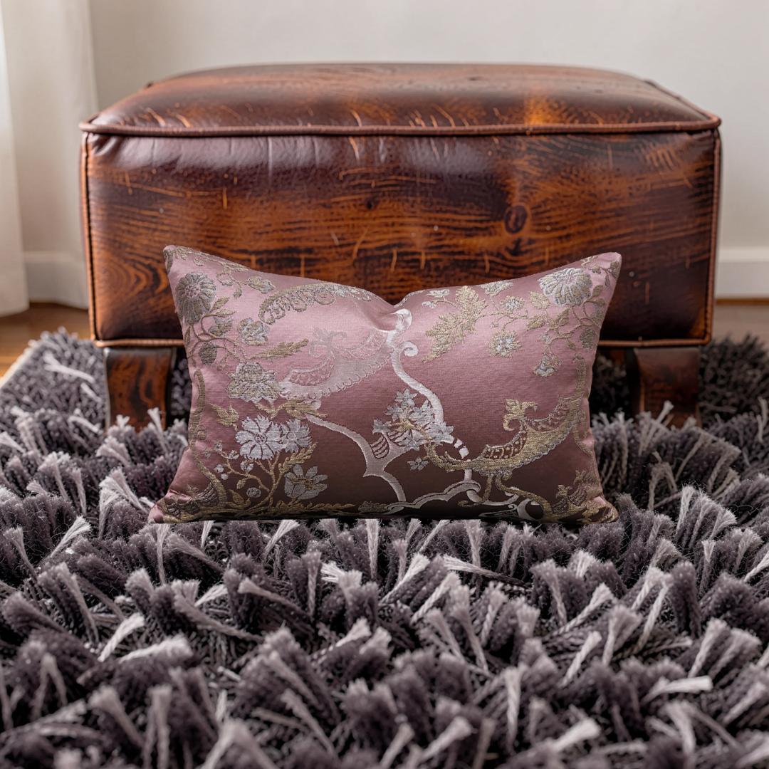 Rubelli Lumbar Pillow Madama Butterfly 12x18" Knife Edge Cover