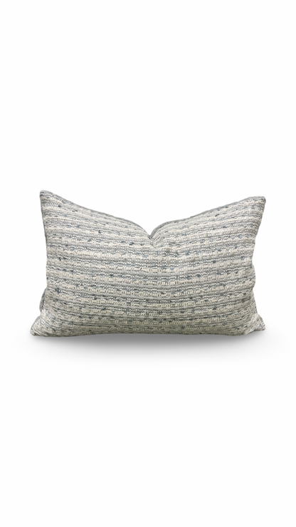 Burks Bluebell 12X18" Knife Edge Decorative Lumbar Pillow