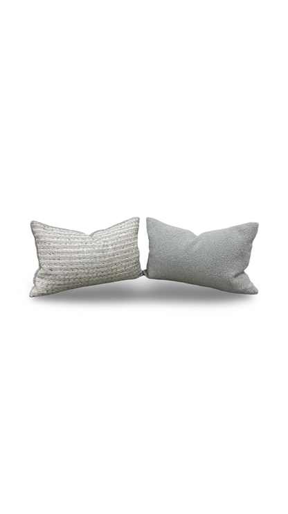 Burks Bluebell 12X18" Knife Edge Decorative Lumbar Pillow