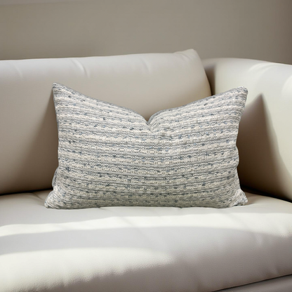 Burks Bluebell 12X18" Knife Edge Decorative Lumbar Pillow