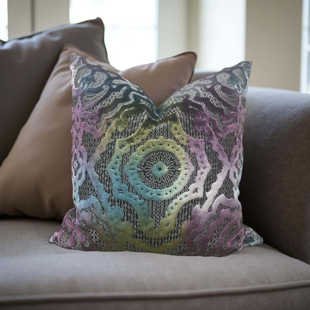 S Harris Fantasia 20x20" Knife Edge Decorative Throw Pillow