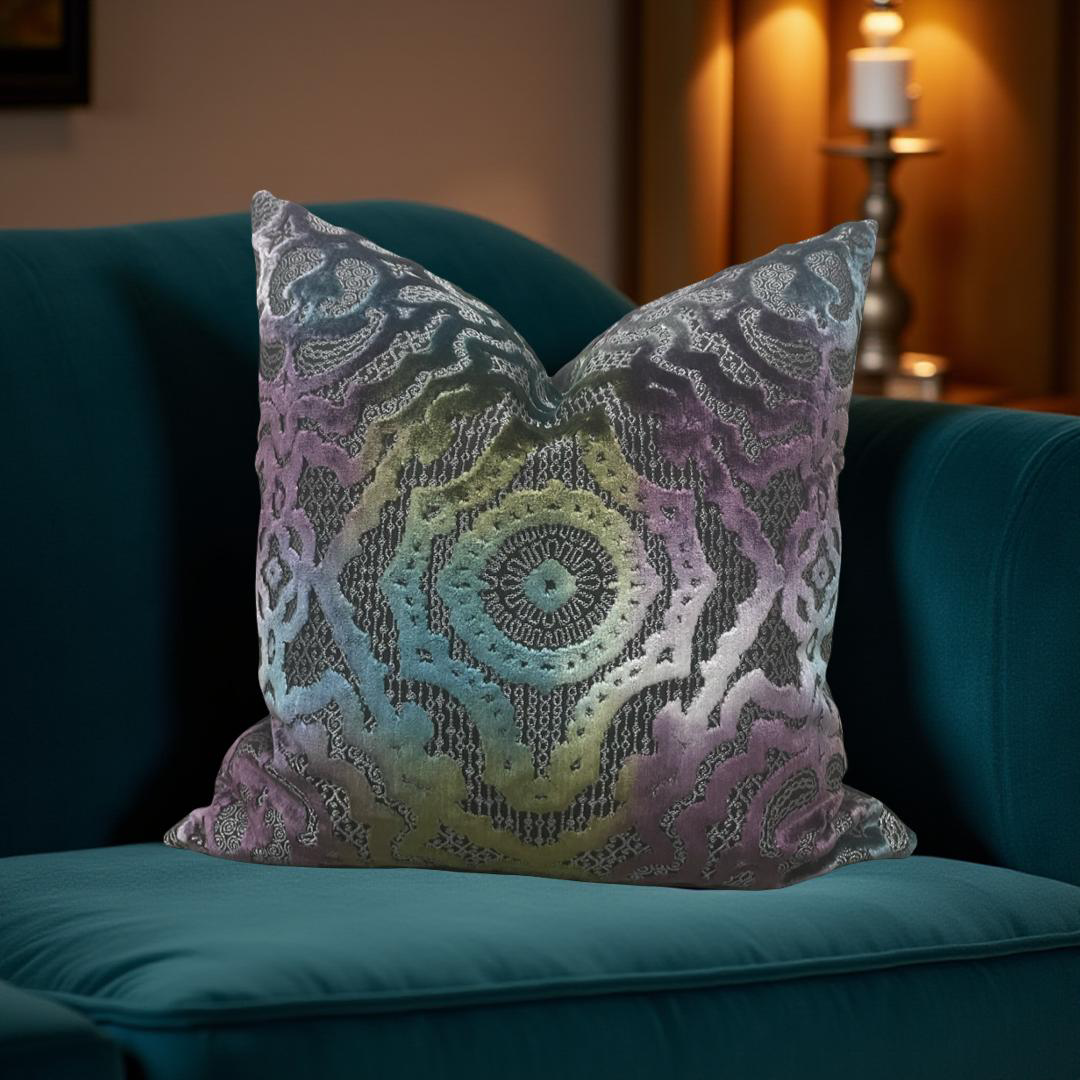 S Harris Fantasia 20x20" Knife Edge Decorative Throw Pillow