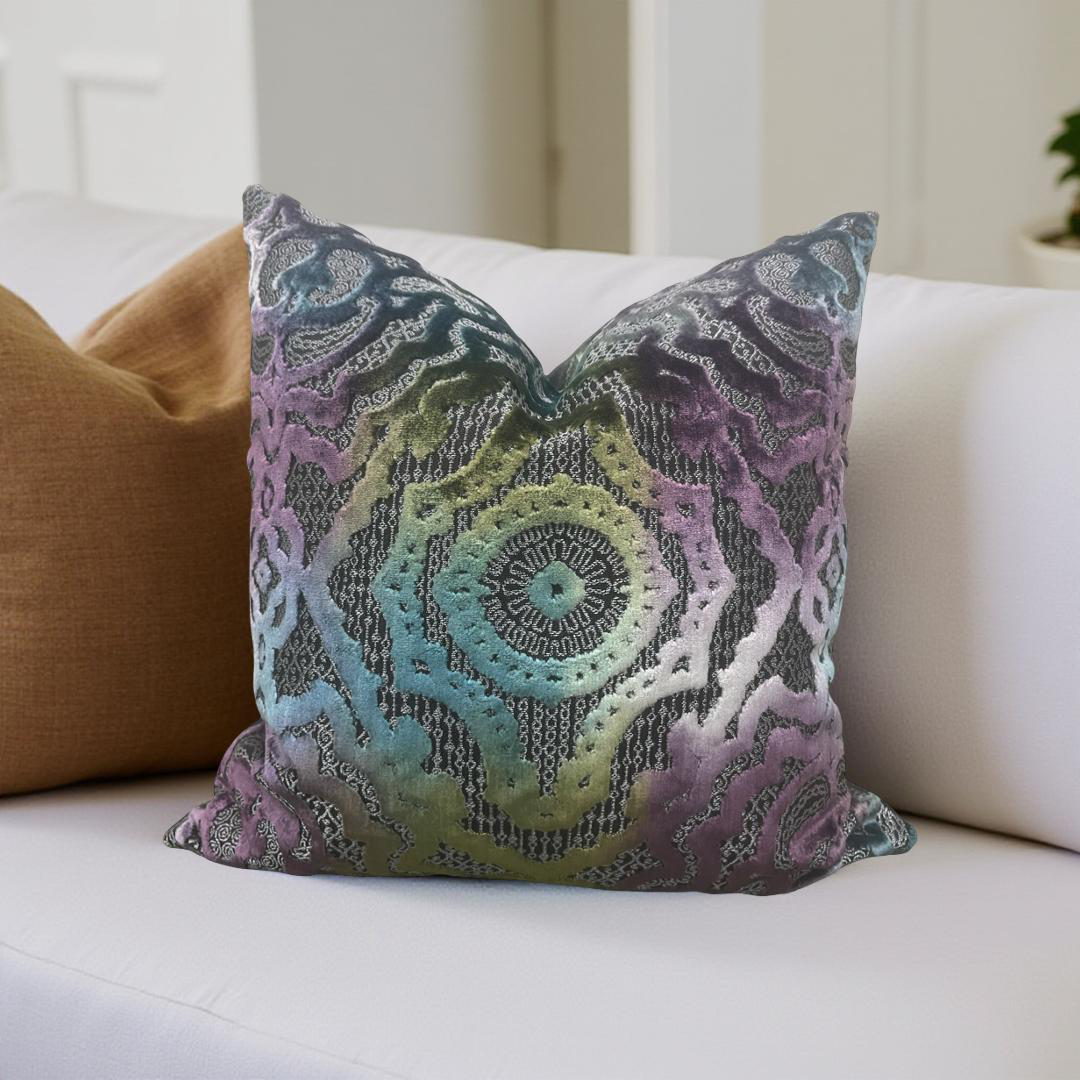 S Harris Fantasia 20x20" Knife Edge Decorative Throw Pillow