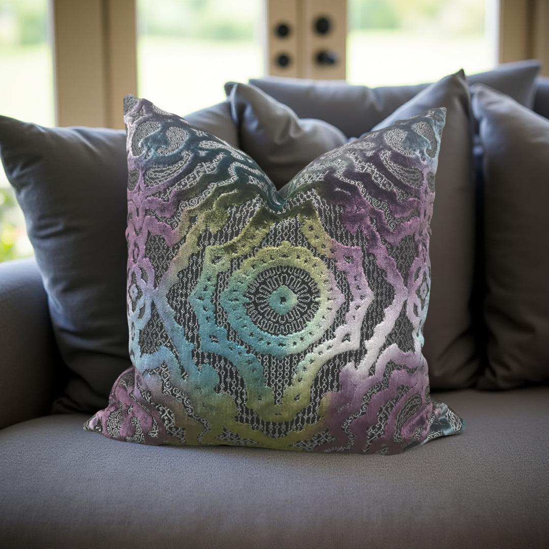 S Harris Fantasia 20x20" Knife Edge Decorative Throw Pillow