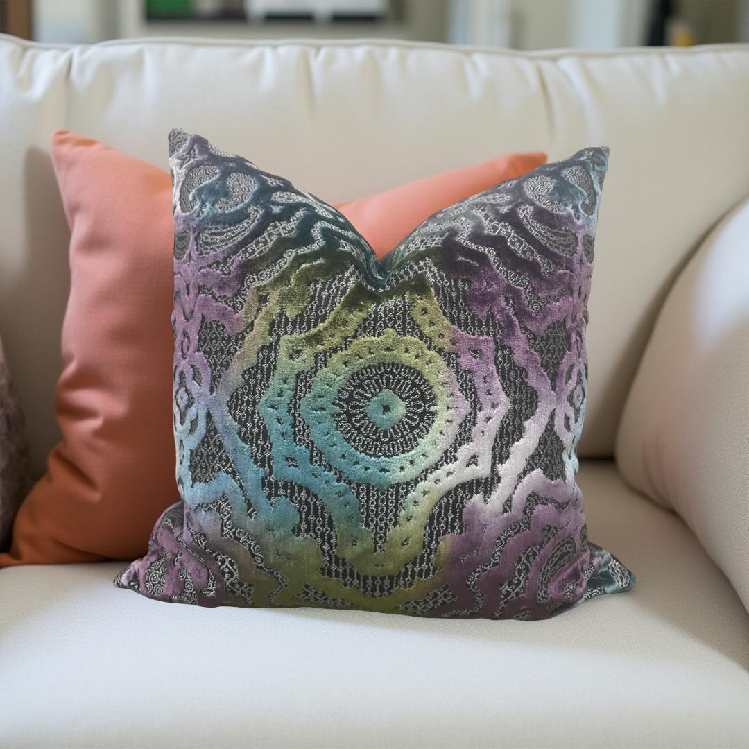 S Harris Fantasia 20x20" Knife Edge Decorative Throw Pillow