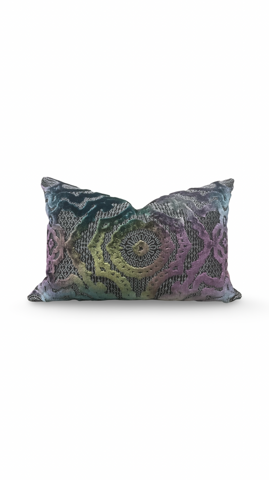 S Harris Fantasia 12X18" Knife Edge Decorative Lumbar Pillow