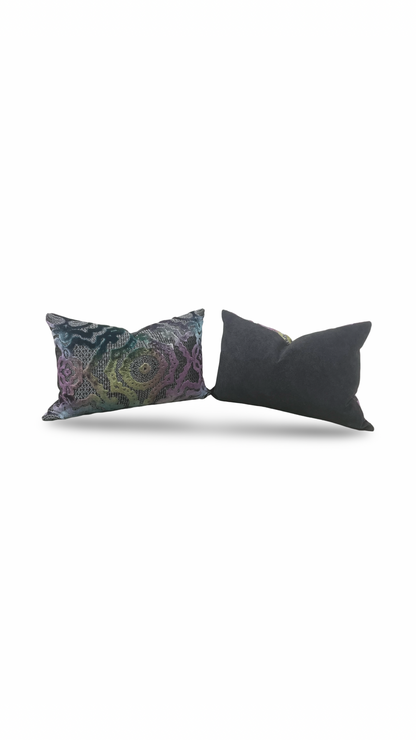 S Harris Fantasia 12X18" Knife Edge Decorative Lumbar Pillow