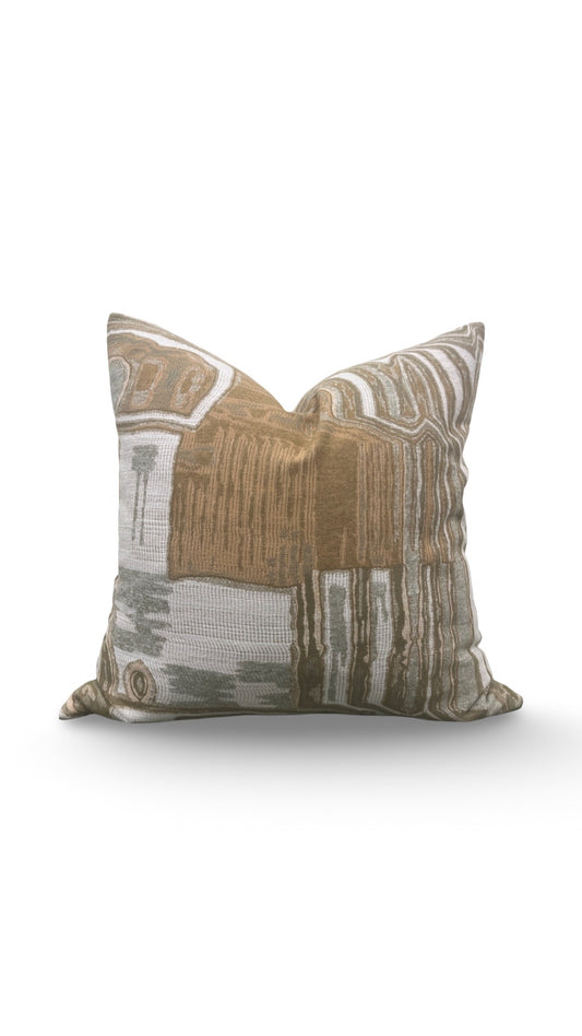 Decorative Pillow Kiva Tigers Eye Tourmaline -  20x20" Knife Edge Cover
