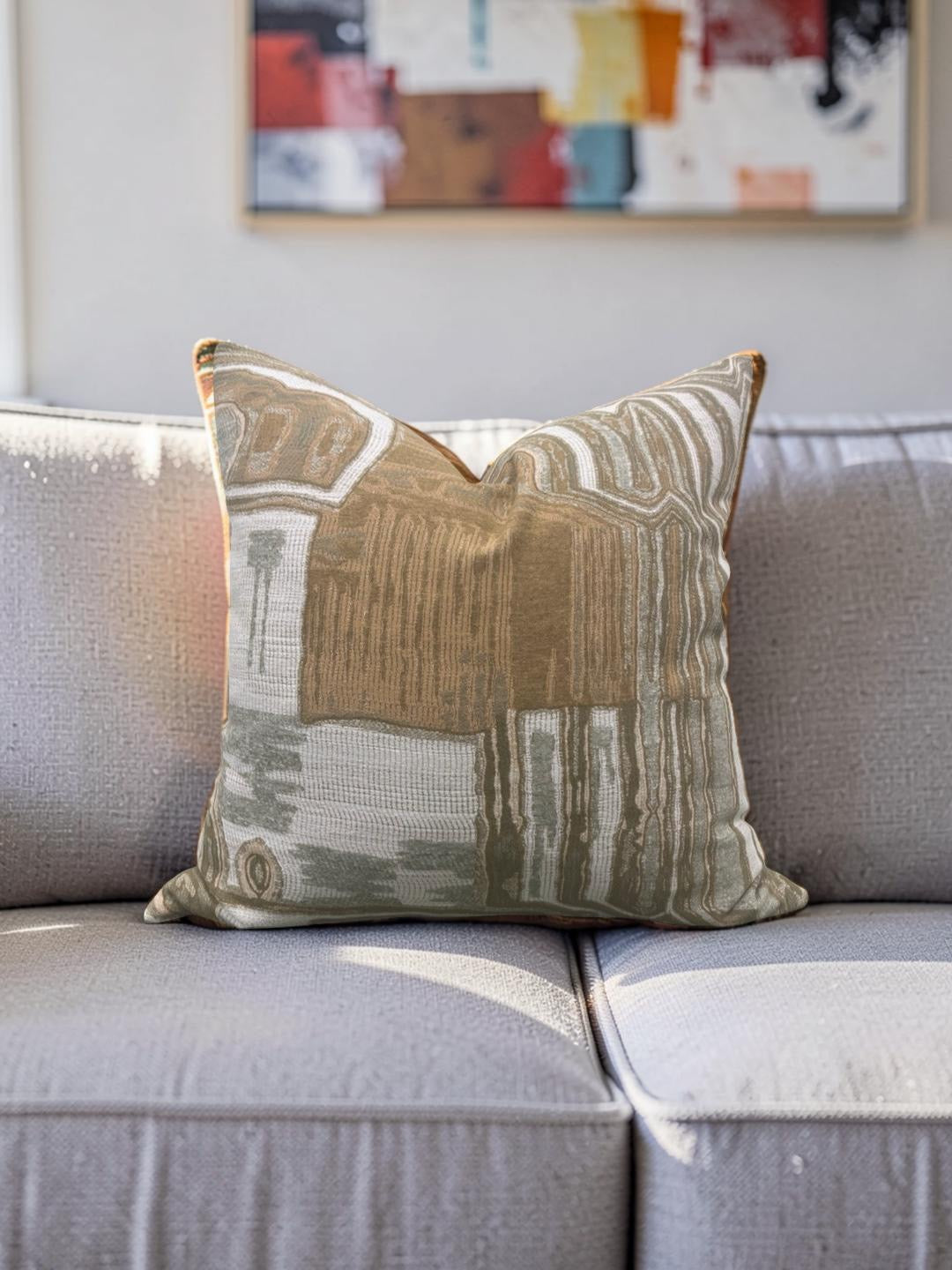 Decorative Pillow Kiva Tigers Eye Tourmaline -  20x20" Knife Edge Cover