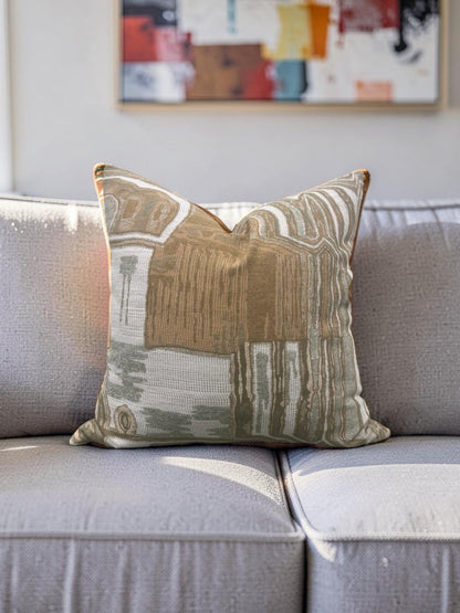Decorative Pillow Kiva Tigers Eye Tourmaline -  20x20" Knife Edge Cover