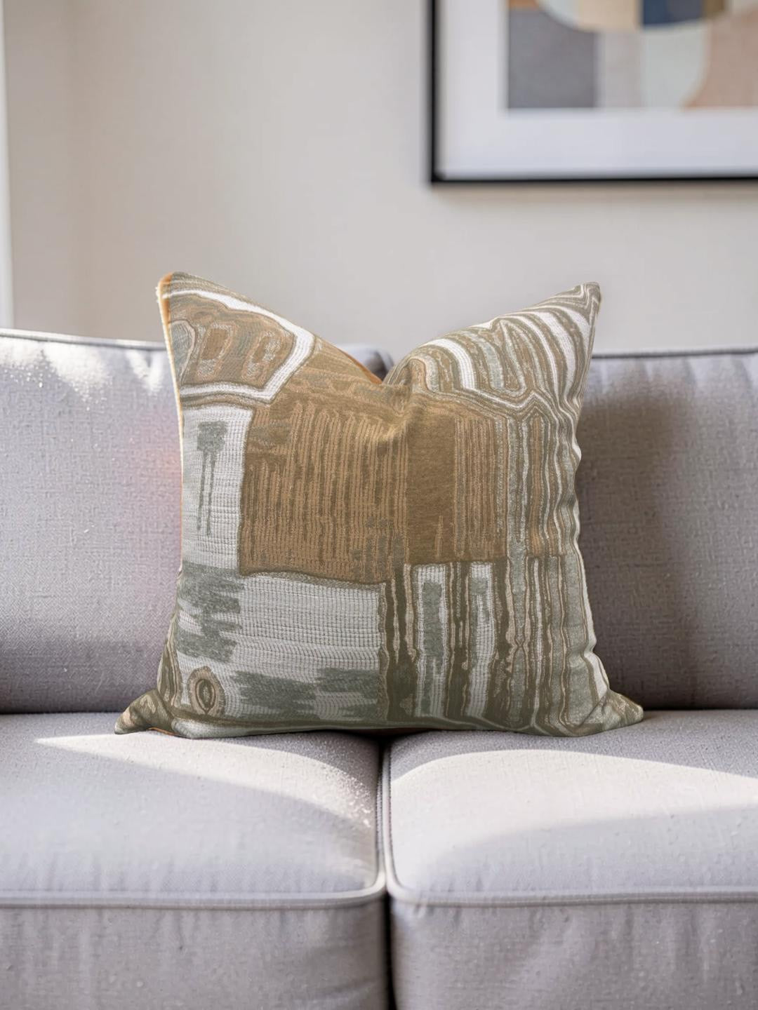 Decorative Pillow Kiva Tigers Eye Tourmaline -  20x20" Knife Edge Cover