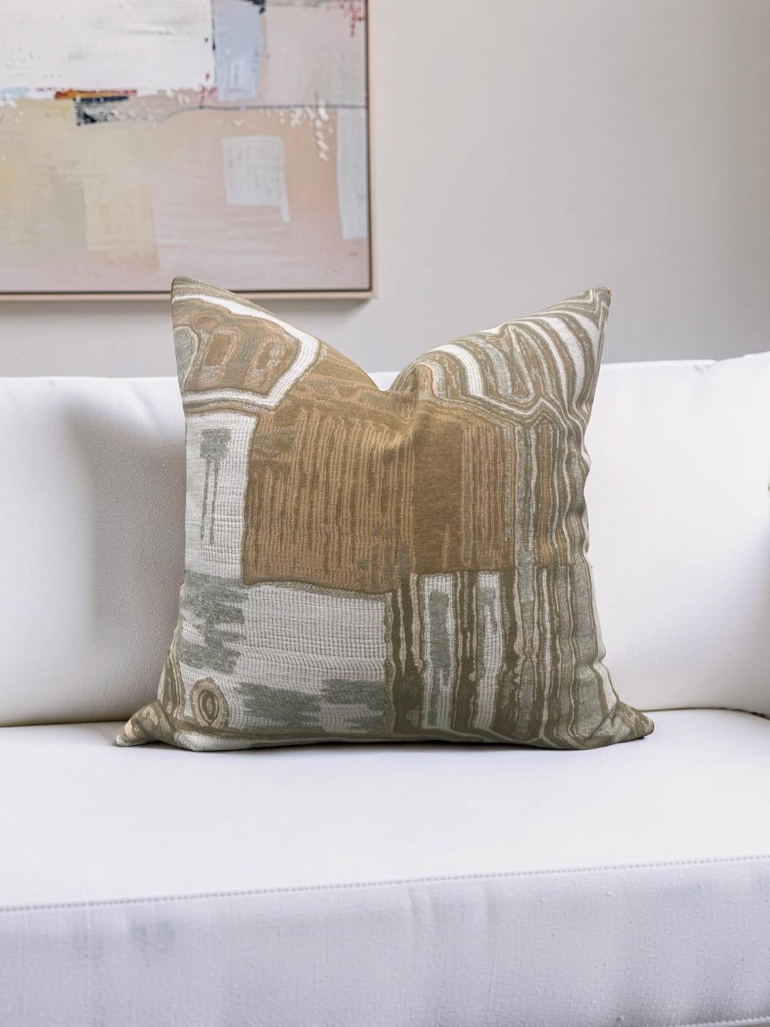 Decorative Pillow Kiva Tigers Eye Tourmaline -  20x20" Knife Edge Cover