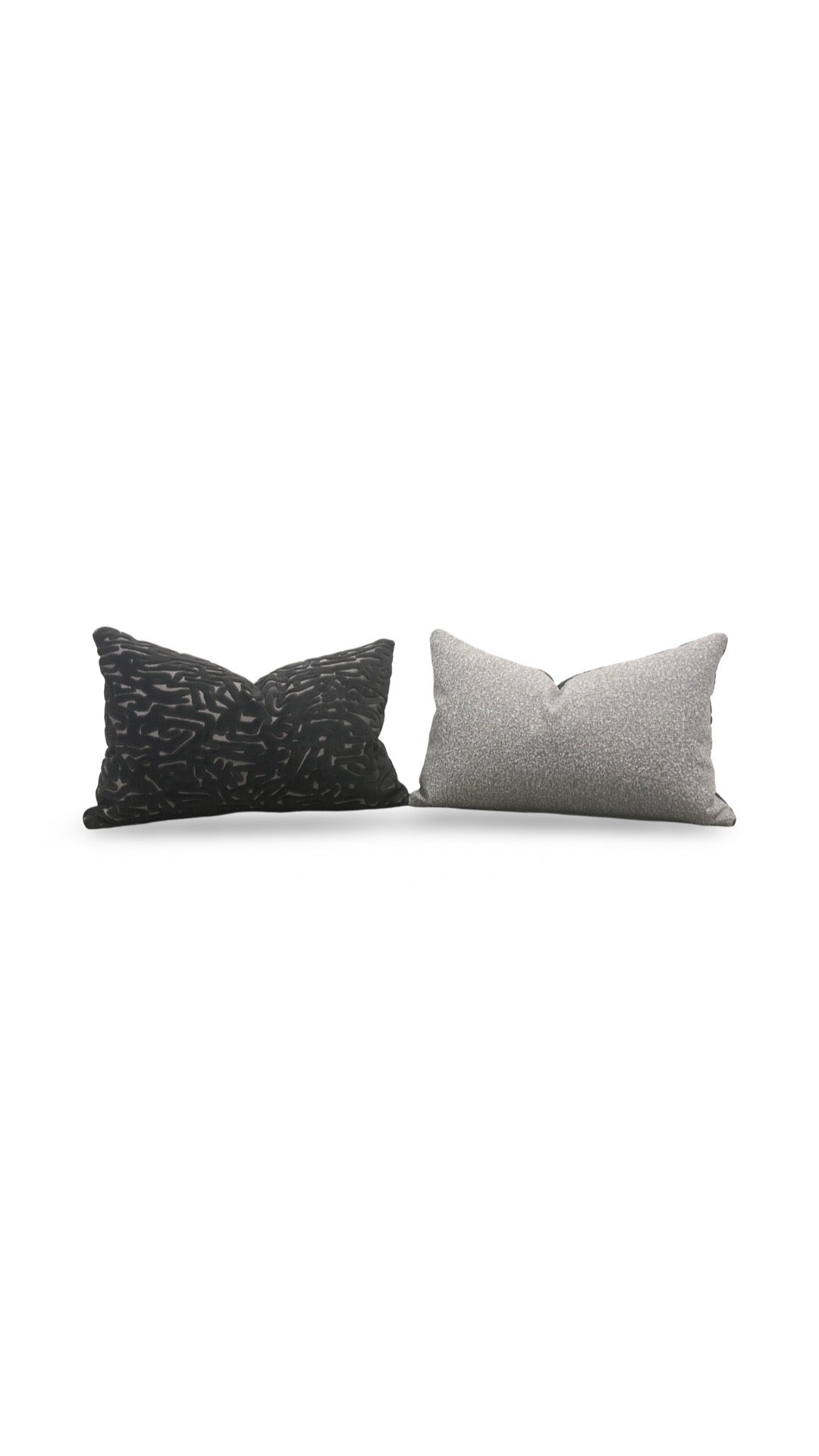 Harlequin Lumbar Pillow Lyrical  Black Earth 12x18" Knife Edge Cover