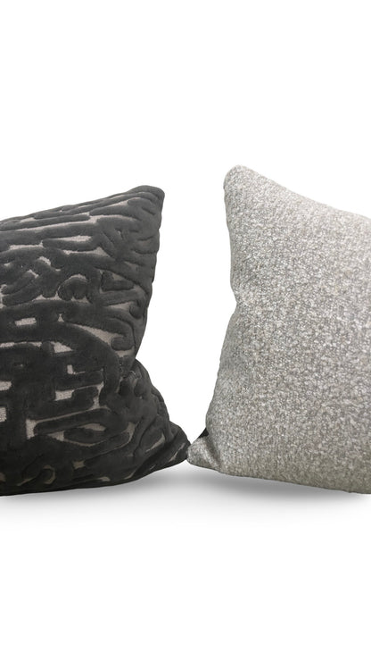 Harlequin Lumbar Pillow Lyrical  Black Earth 12x18" Knife Edge Cover