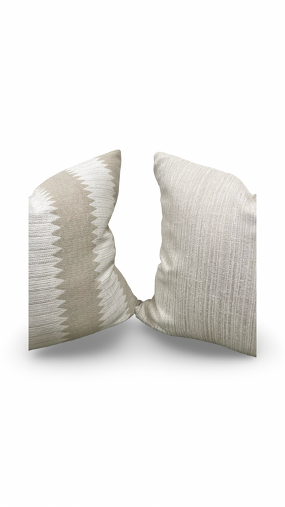 Aperigon Swag Jute 22x22" Knife Edge Decorative Throw Pillow