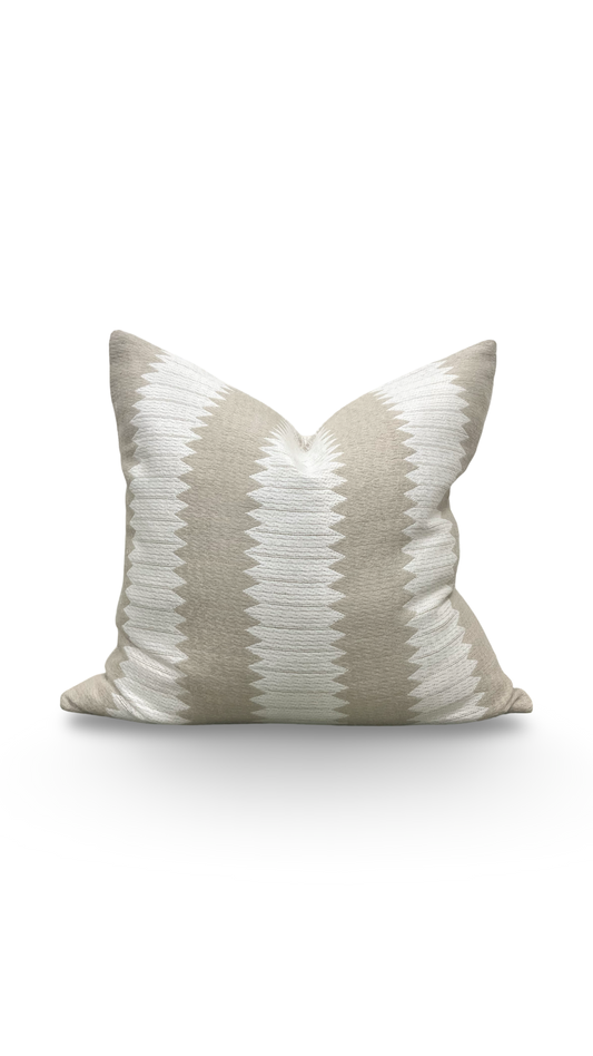 Aperigon Swag Jute 22x22" Knife Edge Decorative Throw Pillow
