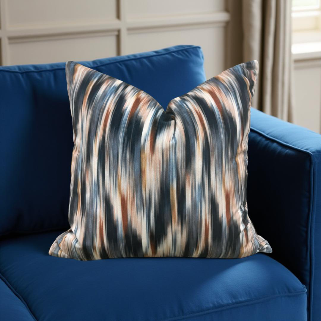 Melange Multi 18X18" Knife Edge Decorative Throw Pillow