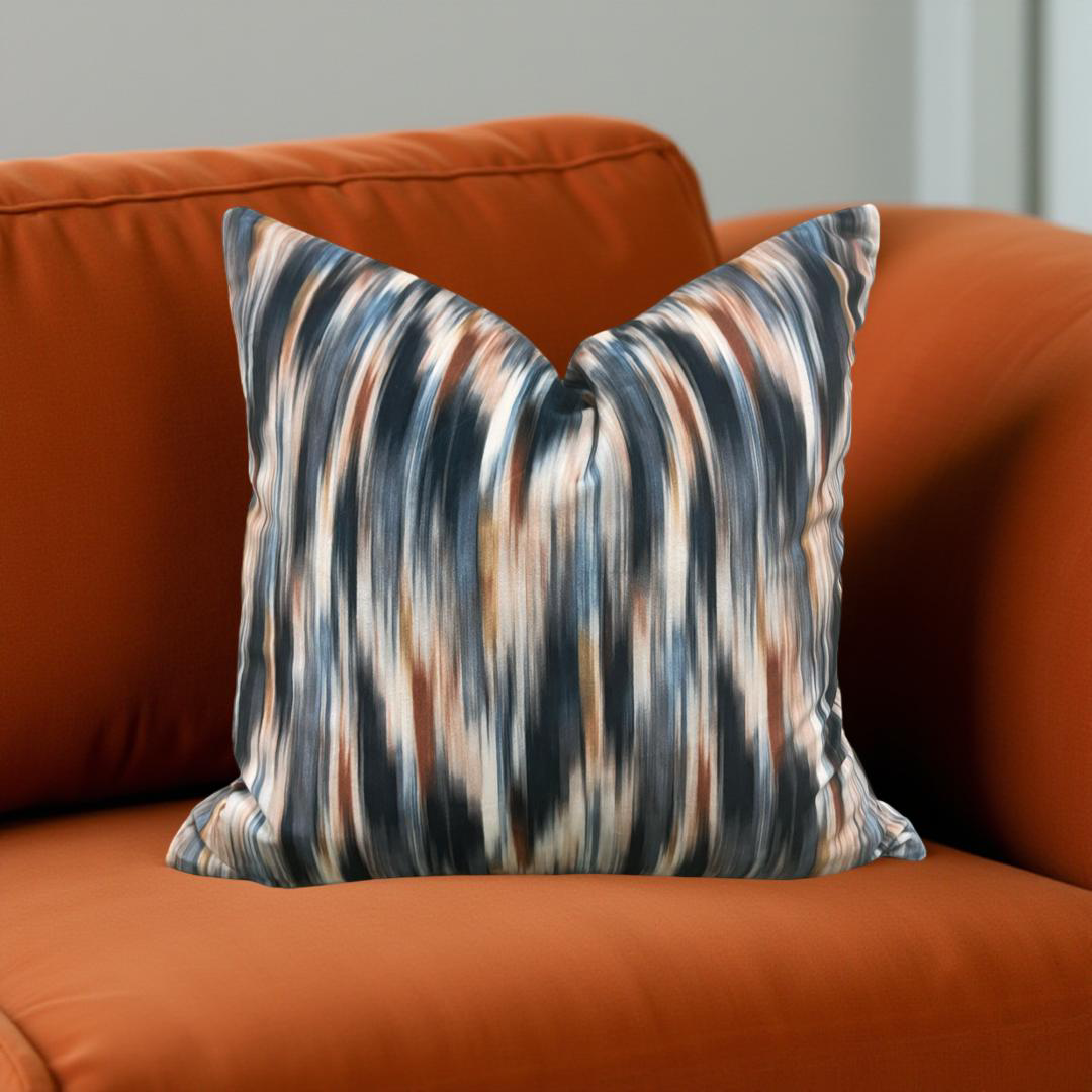 Melange Multi 18X18" Knife Edge Decorative Throw Pillow
