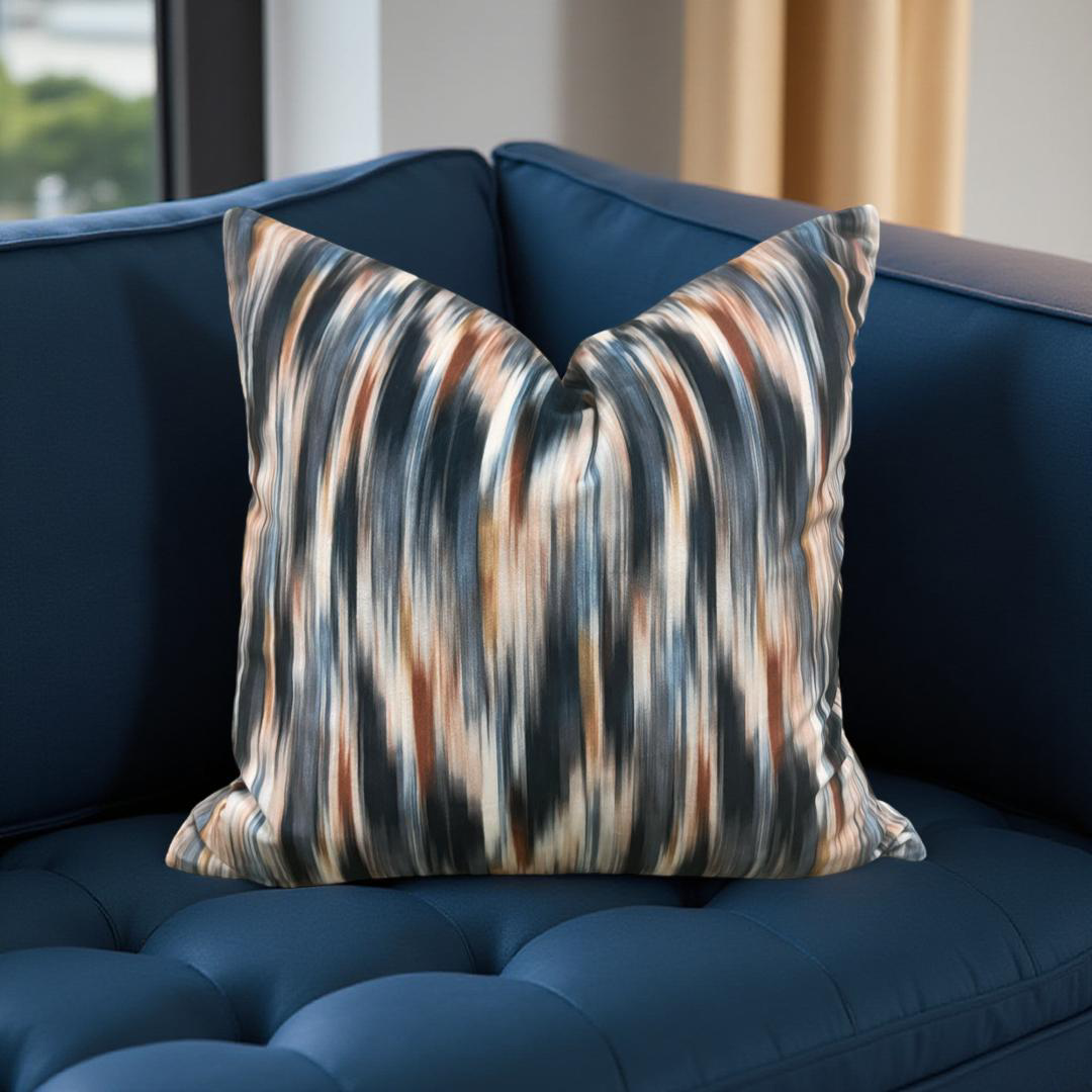 Melange Multi 18X18" Knife Edge Decorative Throw Pillow